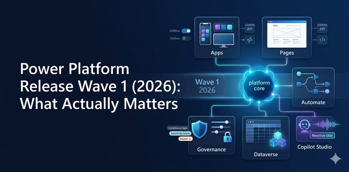Power Platform Release Wave 1 (2026): What Actually Matters
