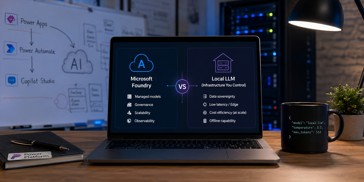 Microsoft Foundry or Local LLMs? Choosing the Right AI Architecture for Power Platform