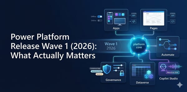 Power Platform Release Wave 1 (2026): What Actually Matters
